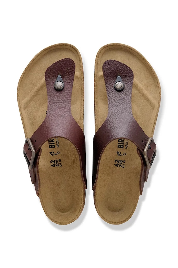 Birkenstock Ramses šľapky pánske kožené 1031400 hnedá