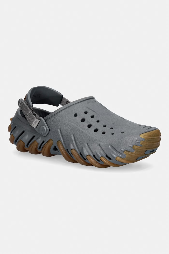 Crocs pánske šľapky Echo Gum Ro Clog sivá 211675.0DA