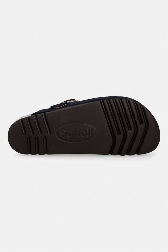 Scholl pantofle s uzavřenou špičkou pánské nubukové OLIVIER F325741040 námořnická modř