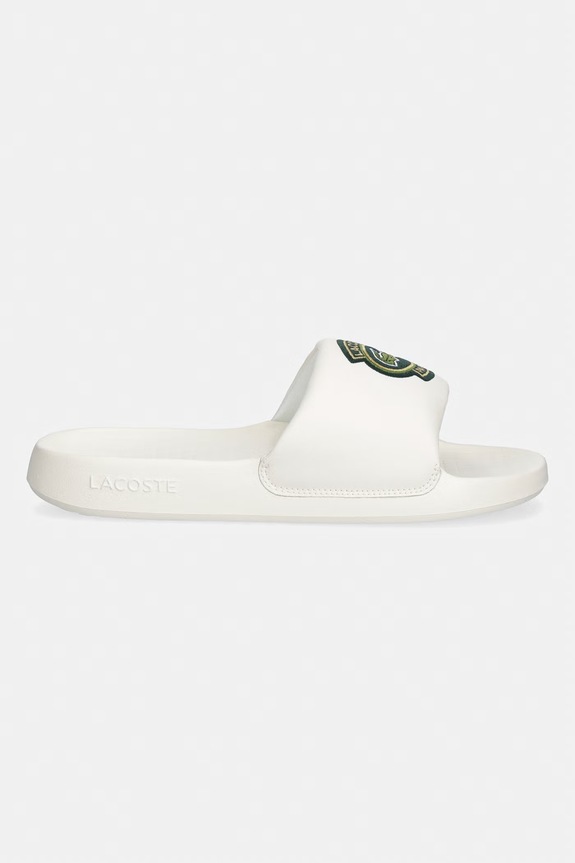 Lacoste klapki z odkrytymi palcami męskie Serve Slide 1.0 50CMA0035.1Y5 beżowy SS26