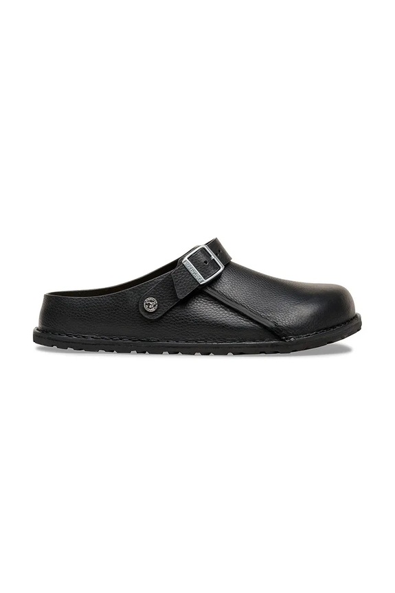 Birkenstock σαγιονάρες Μουλάρια από δέρμα Lutry φλατ μαύρο 1031273
