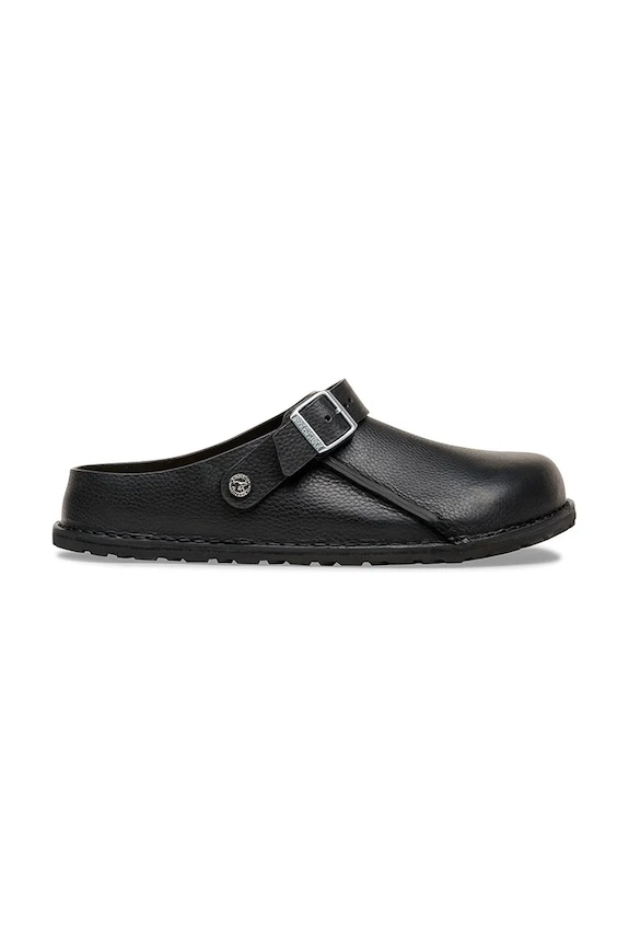 Birkenstock σαγιονάρες Μουλάρια από δέρμα Lutry φλατ μαύρο 1031273