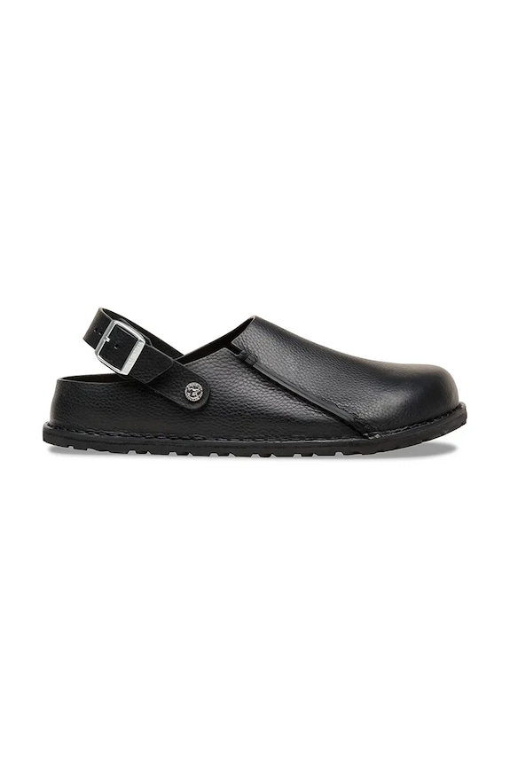 Birkenstock σαγιονάρες Μουλάρια από δέρμα Lutry 1031273 μαύρο SS26