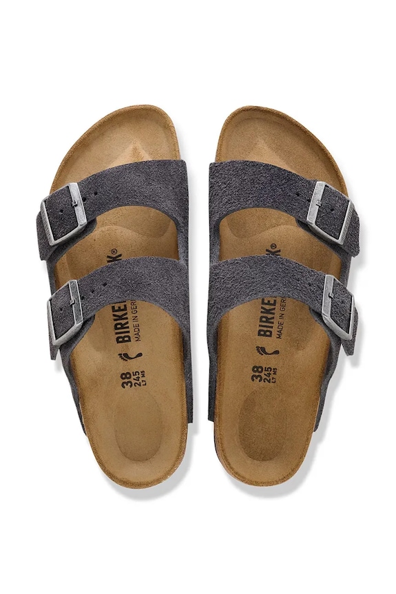 Birkenstock Arizona Flip-flops suede gray 1031632