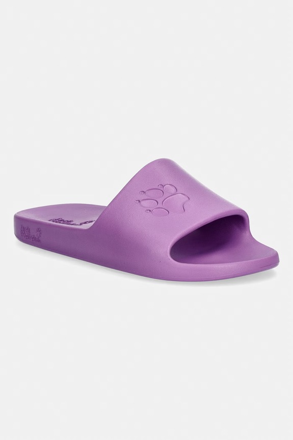 Jack Wolfskin klapki basenowe Paw Slider fioletowy A65742