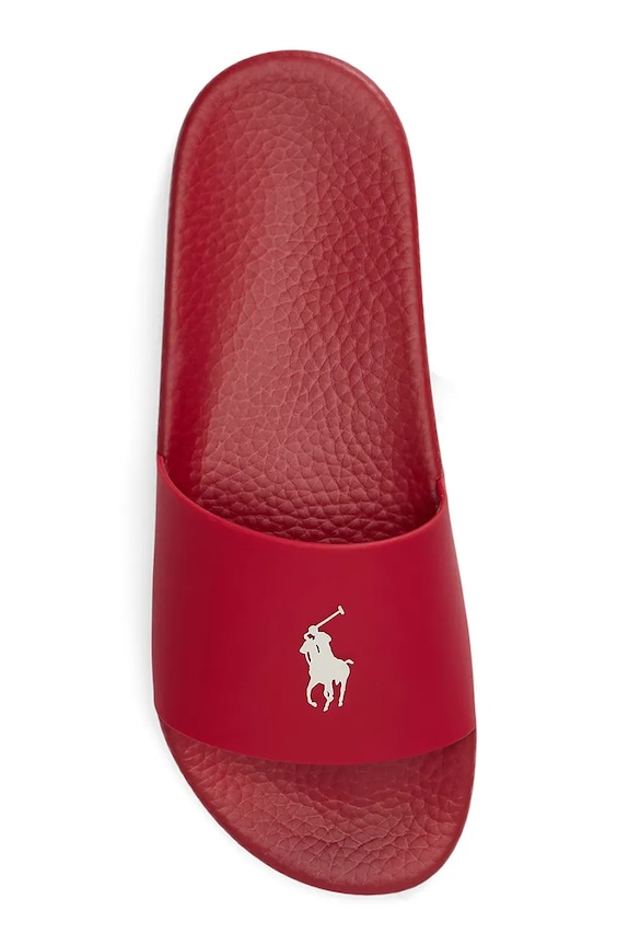 Взуття Polo Ralph Lauren шльопанці для басейну Polo Slide 809P07314003.600 червоний