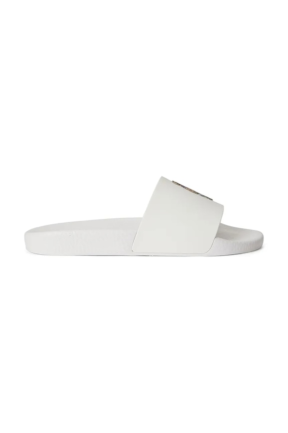 Polo Ralph Lauren papuci pentru piscină Polo Slide 809P09762001.100 alb SS26