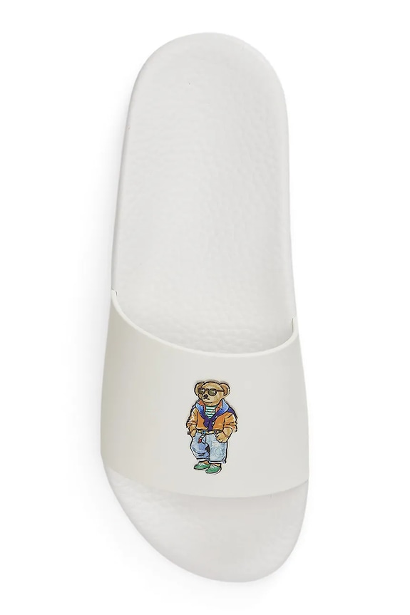 Încălțăminte Polo Ralph Lauren papuci pentru piscină Polo Slide 809P09762001.100 alb