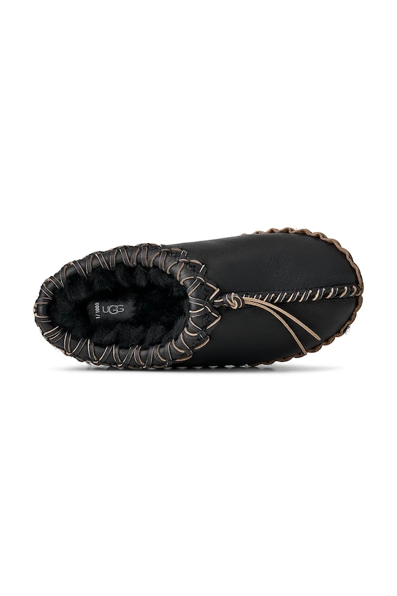 UGG W Tasman Albite papuci de piele 1175271.BLK negru