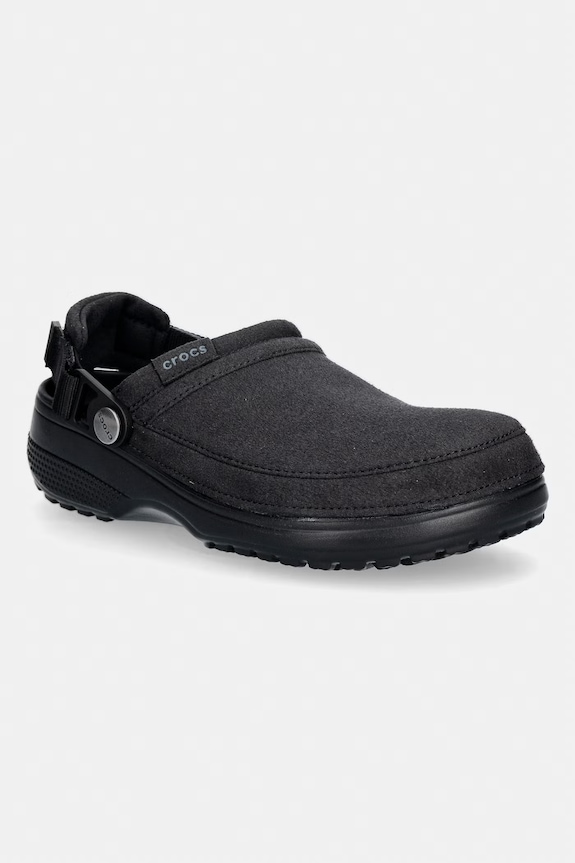 Crocs klapki Classic Crafted Vegan Suede Cg czarny 211930.001