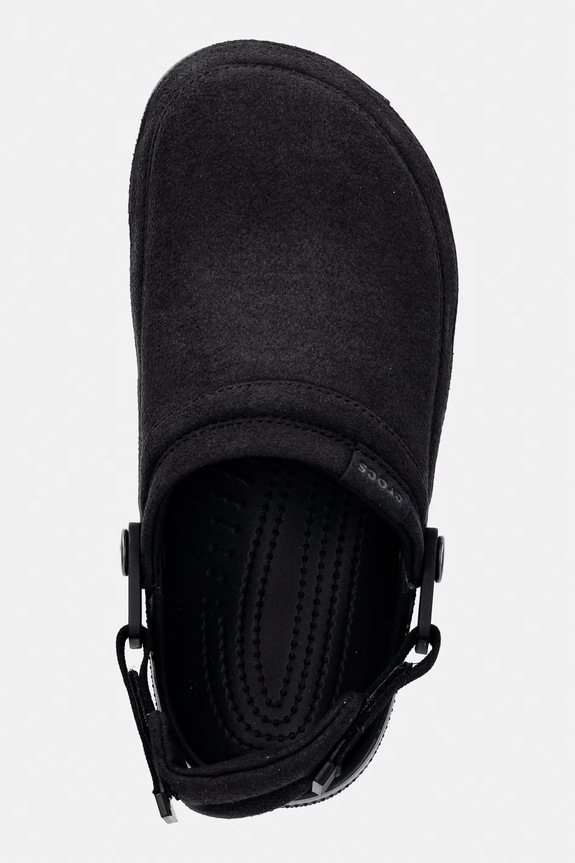 Crocs klapki Classic Crafted Vegan Suede Cg czarny 211930.001