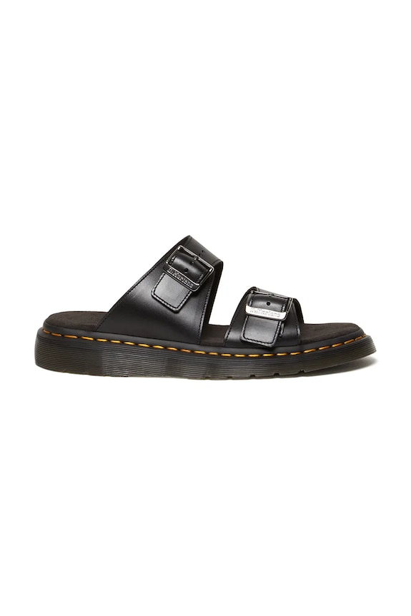 Dr. Martens klapki skórzane Josef czarny DM31570001