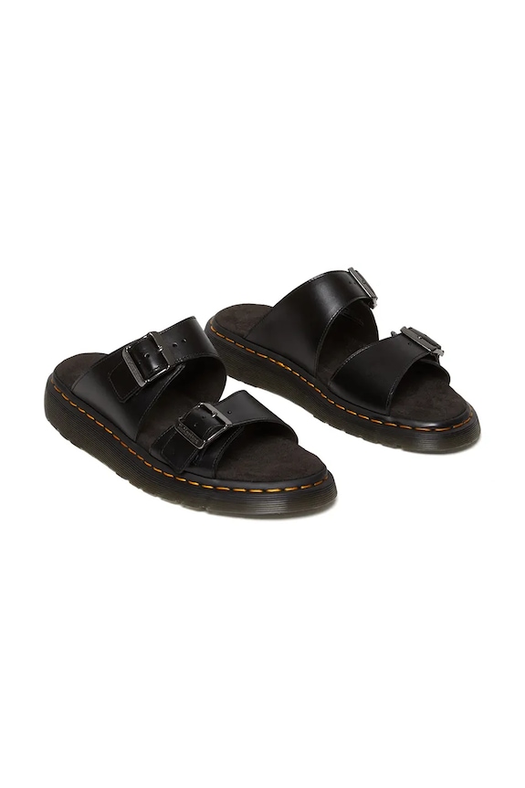 Dr. Martens klapki skórzane Josef DM31570001 czarny SS26