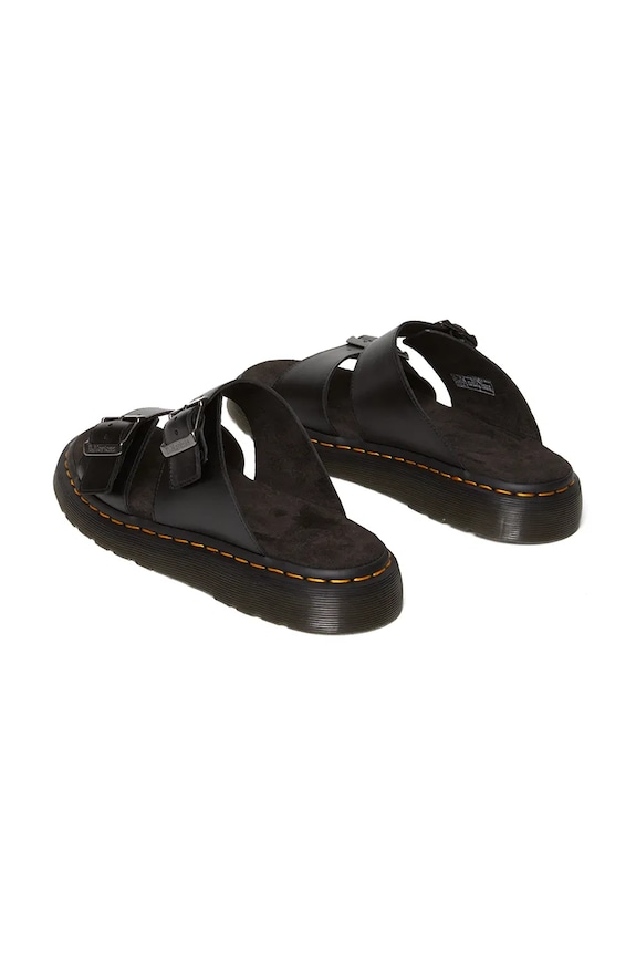 Obuwie Dr. Martens klapki skórzane Josef DM31570001 czarny