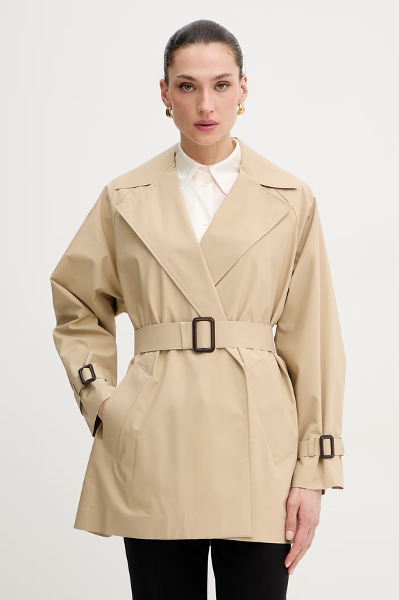 Baloner Weekend Max Mara OVATTA za prijelazno razdoblje bež 2615021031600