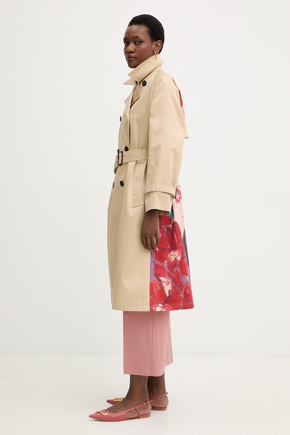 Pamučni kaput Weekend Max Mara SNINFA bež 2615021016600