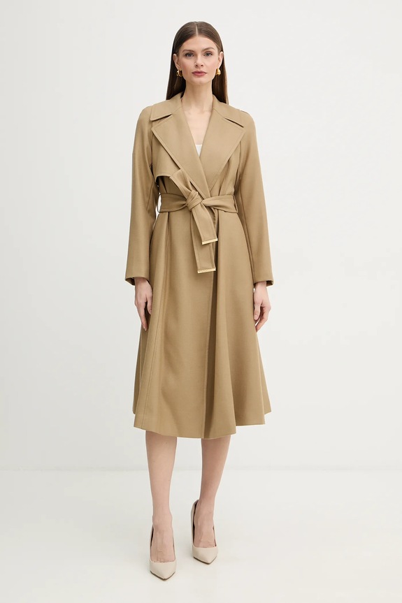 Marciano by Guess trencz z dodatkiem wełny ETHEL przejściowe zielony 6RGL06.7426A