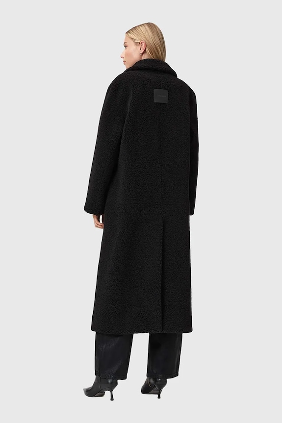 AllSaints płaszcz W062OB czarny SS26