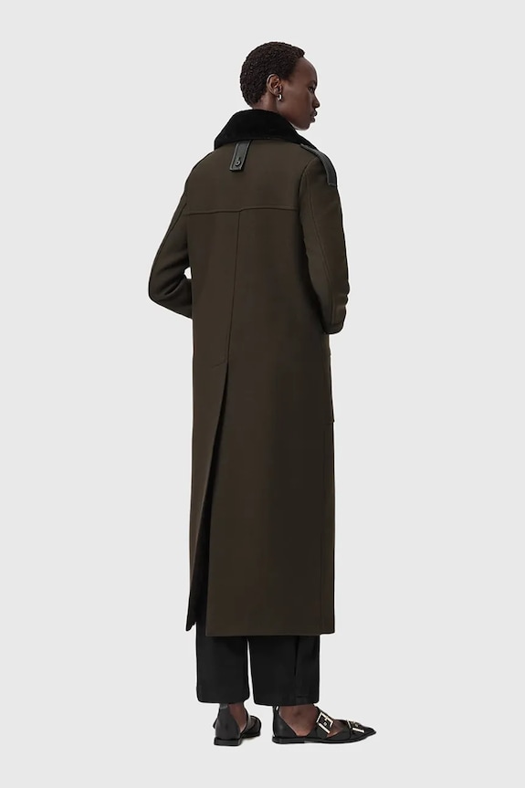 AllSaints cappotto con lana W060OD verde SS26