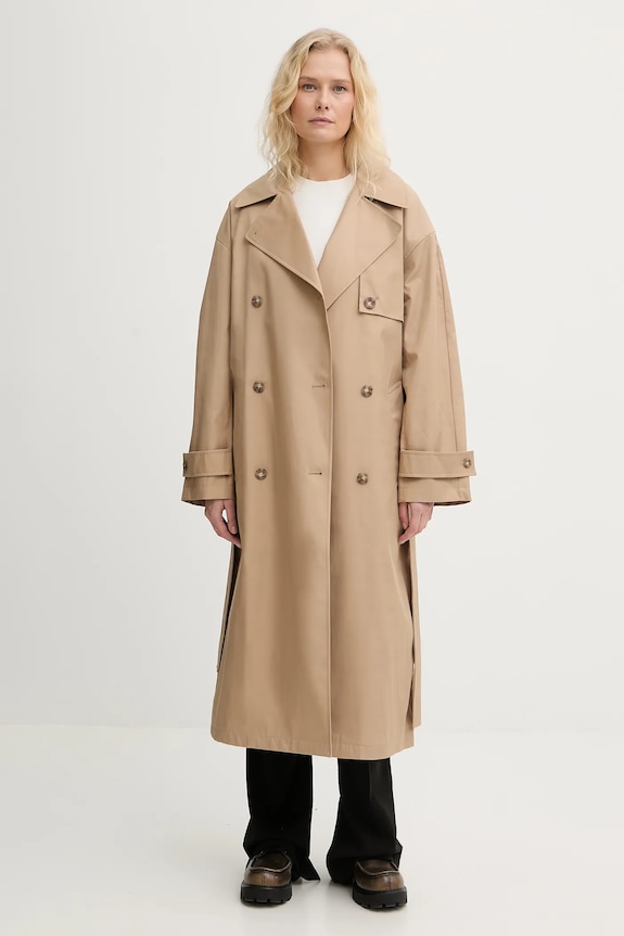 Calvin Klein trencz LV044C501G beżowy SS26