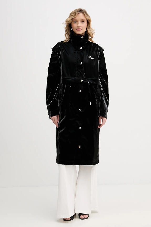 Karl Lagerfeld parka nem szigetelt fekete B1W15006