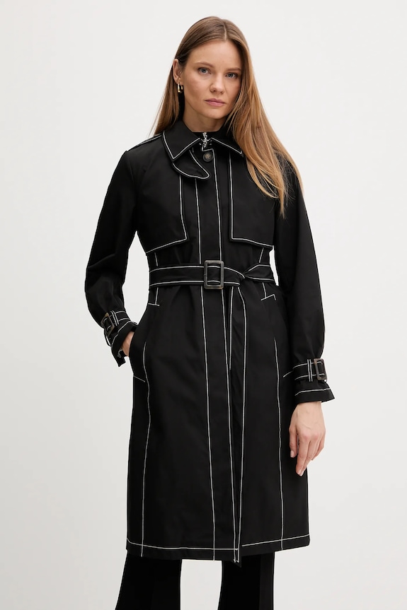 Kaput Dkny za prijelazno razdoblje crna DLEMPY66