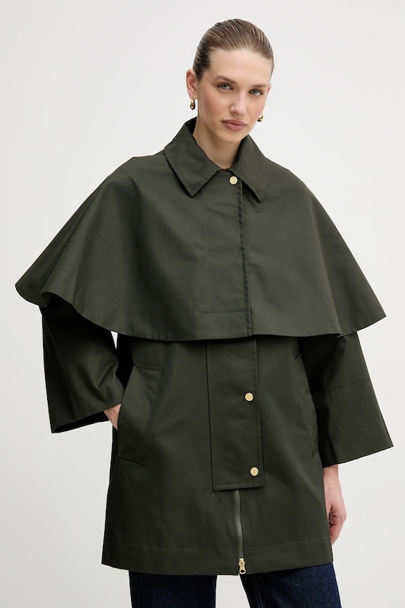 Kabát Barbour Fia oversize zelená LSP0276