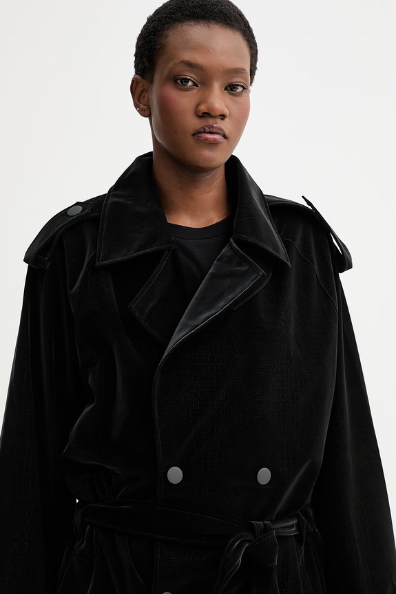 Rains trencz 12620 Trench Coat W3 czarny 12620.158
