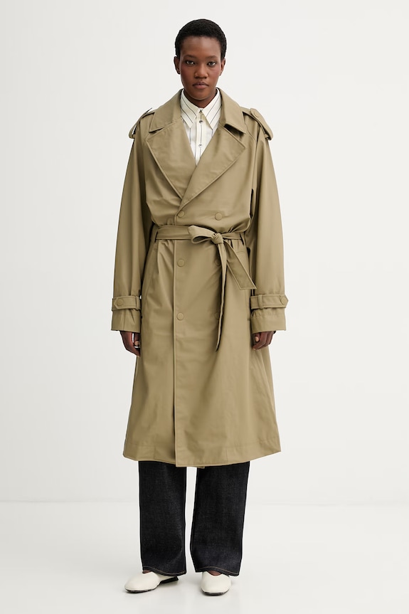Rains trencz 12620 Trench Coat W3 nieocieplane zielony 12620.160