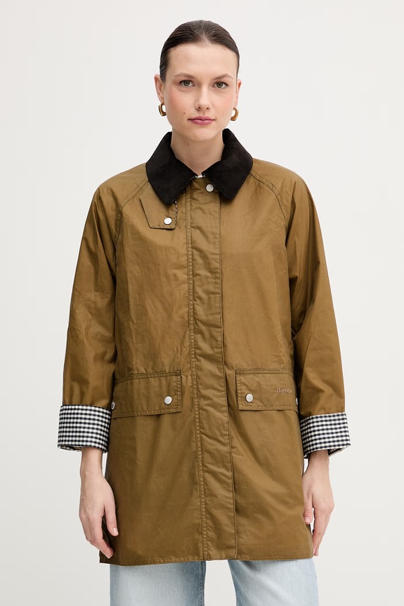 Barbour kurtka bawełniana Wren nieocieplane zielony LWX1534