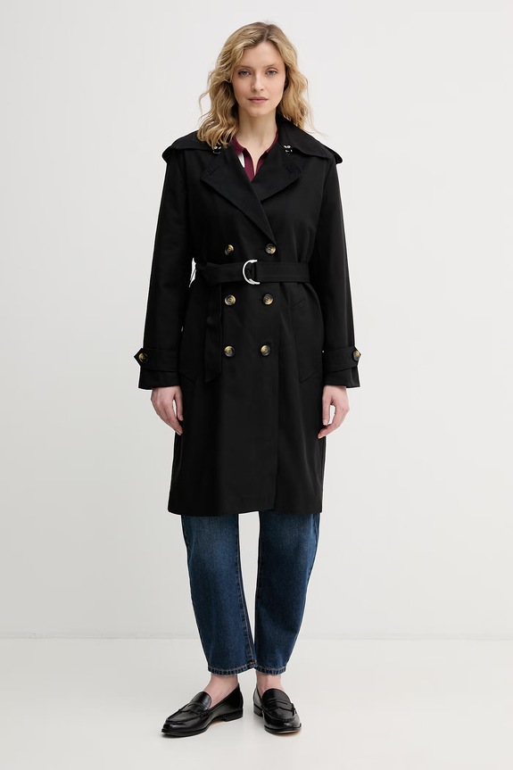 Sisley trencz damski czarny 2RRMLN06U