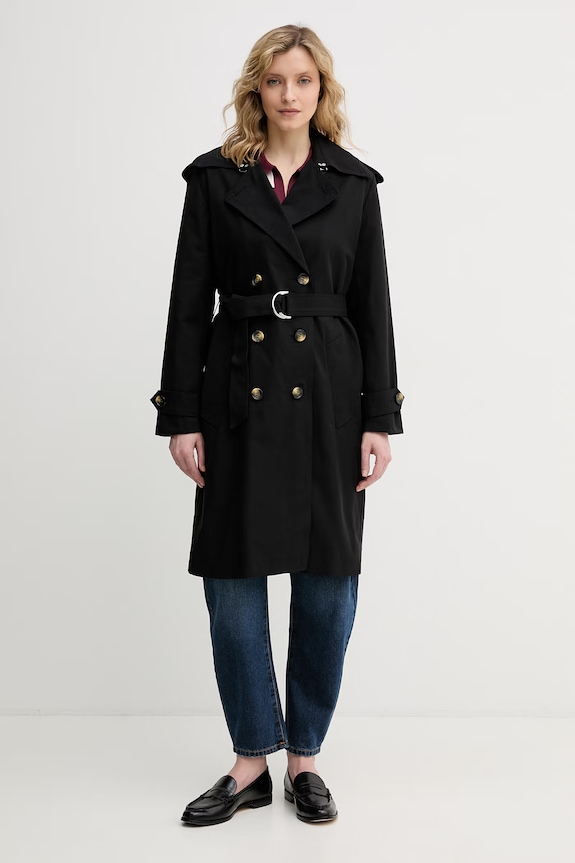 Sisley trencz damski czarny 2RRMLN06U
