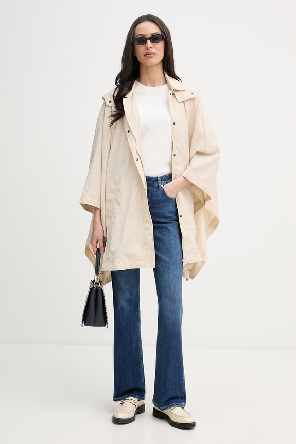 Sisley bunda dámska 6QMRW8013 béžová SS26