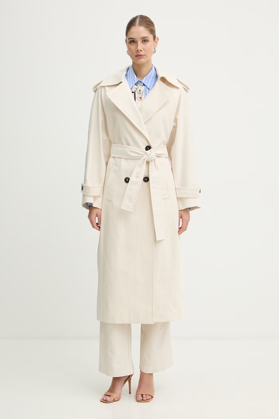 MAX&Co. trencz z dodatkiem wełny MCOBAFFO bez kaptura beżowy 2616011051200