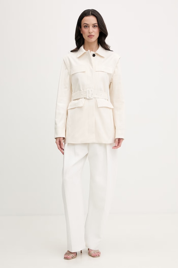 Karl Lagerfeld cappotto da donna con cotone B2W15014 beige SS26