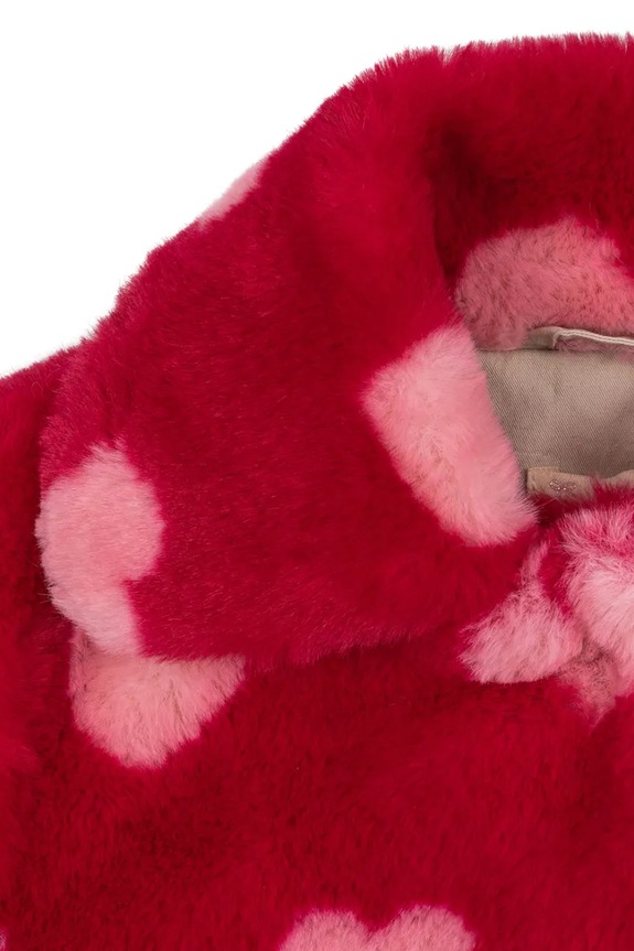 Konges Sløjd palton pentru copii FUZZIE COAT GRS rosu KS104302.PreSpring