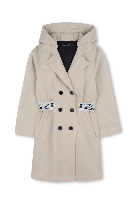 Дитячий плащ Karl Lagerfeld Z31126.156.162 бежевий SS26