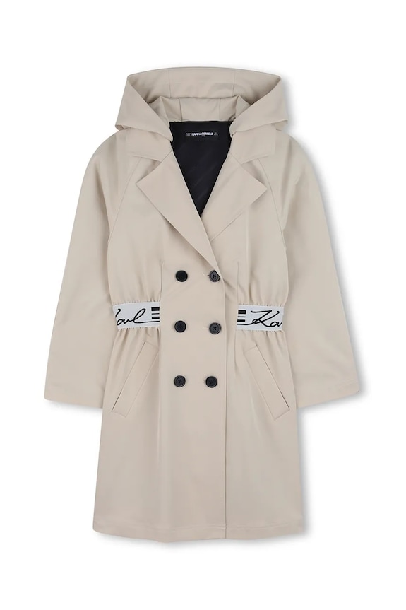 Дитячий плащ Karl Lagerfeld Z31126.156.162 бежевий SS26