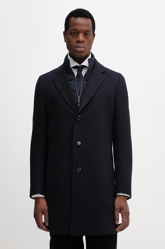 BOSS cappotto H-Hyde-Bib-254 non isolato blu navy 50556711