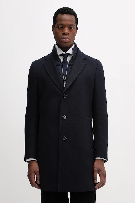 BOSS cappotto H-Hyde-Bib-254 non isolato blu navy 50556711