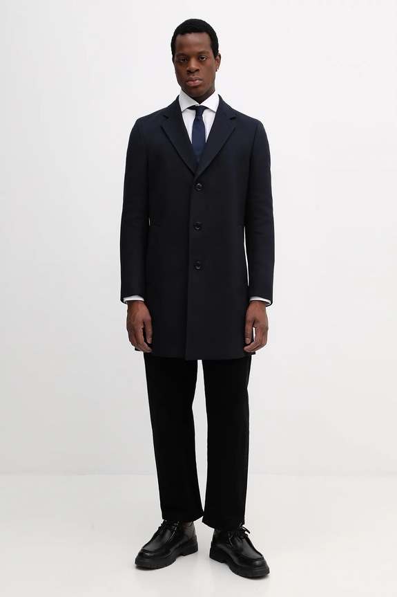 BOSS cappotto H-Hyde-Bib-254 50556711 blu navy SS26