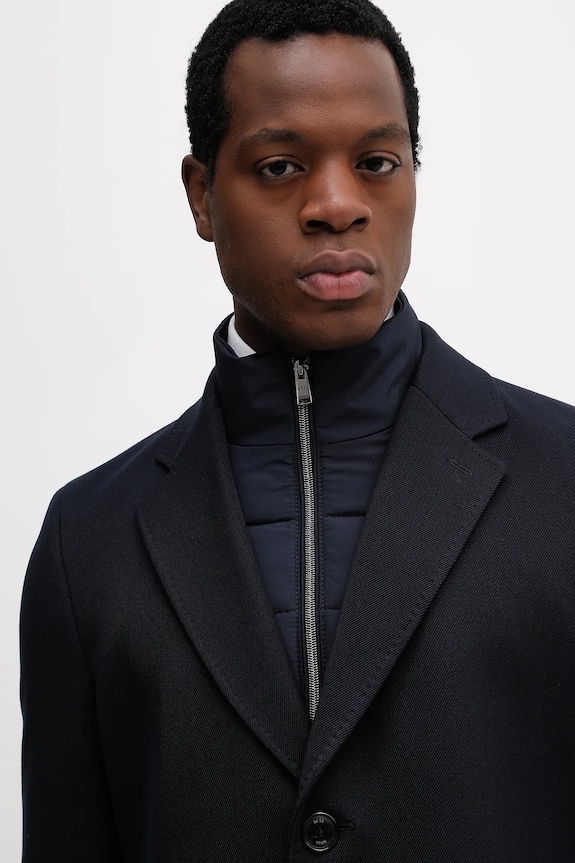 BOSS cappotto H-Hyde-Bib-254 50556711 blu navy