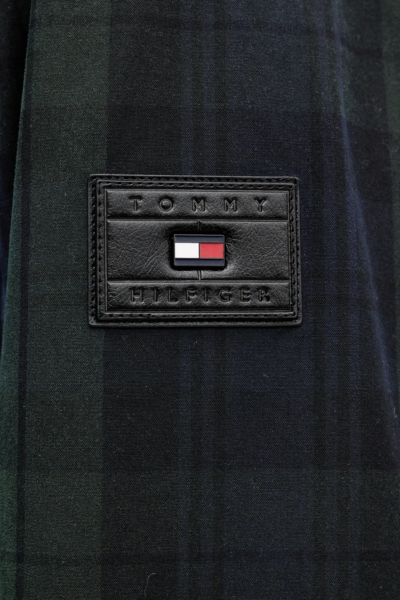 Bavlnená bunda Tommy Hilfiger MW0MW42585 tmavomodrá