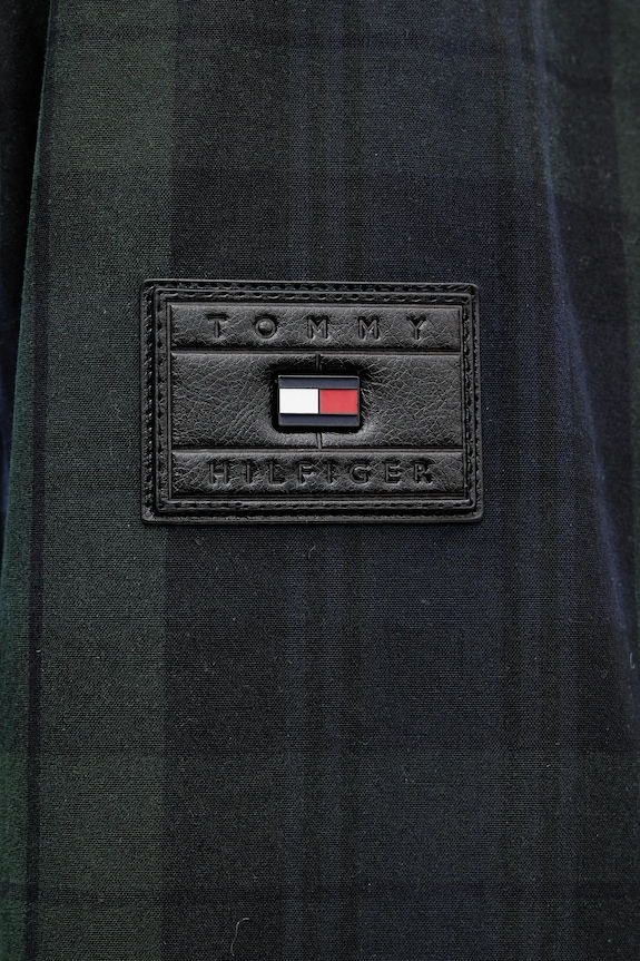 Bavlnená bunda Tommy Hilfiger MW0MW42585 tmavomodrá