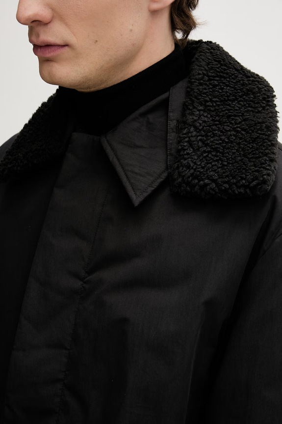 Палто AllSaints M050OD черен