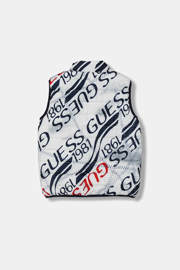 Dječji dvostrani prsluk Guess L6RL15.WCFM2.PPY2 mornarsko plava SS26