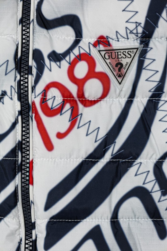 Dječji dvostrani prsluk Guess L6RL15.WCFM2.PPY2 mornarsko plava