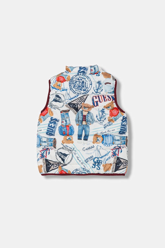 Guess bezrękawnik dwustronny dziecięcy multicolor N6RL01.WCFM2.PPY2