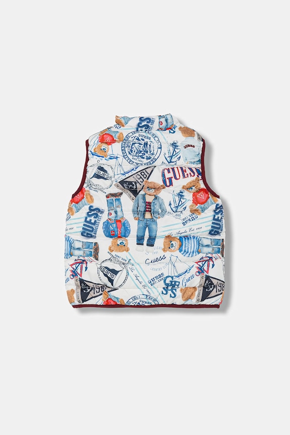 Guess bezrękawnik dwustronny dziecięcy multicolor N6RL01.WCFM2.PPY2
