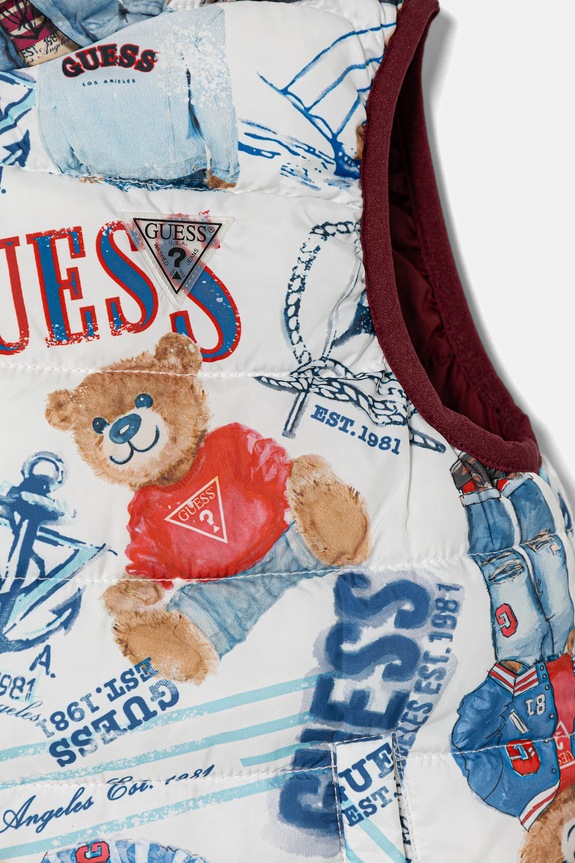 Guess bezrękawnik dwustronny dziecięcy N6RL01.WCFM2.PPY2 multicolor